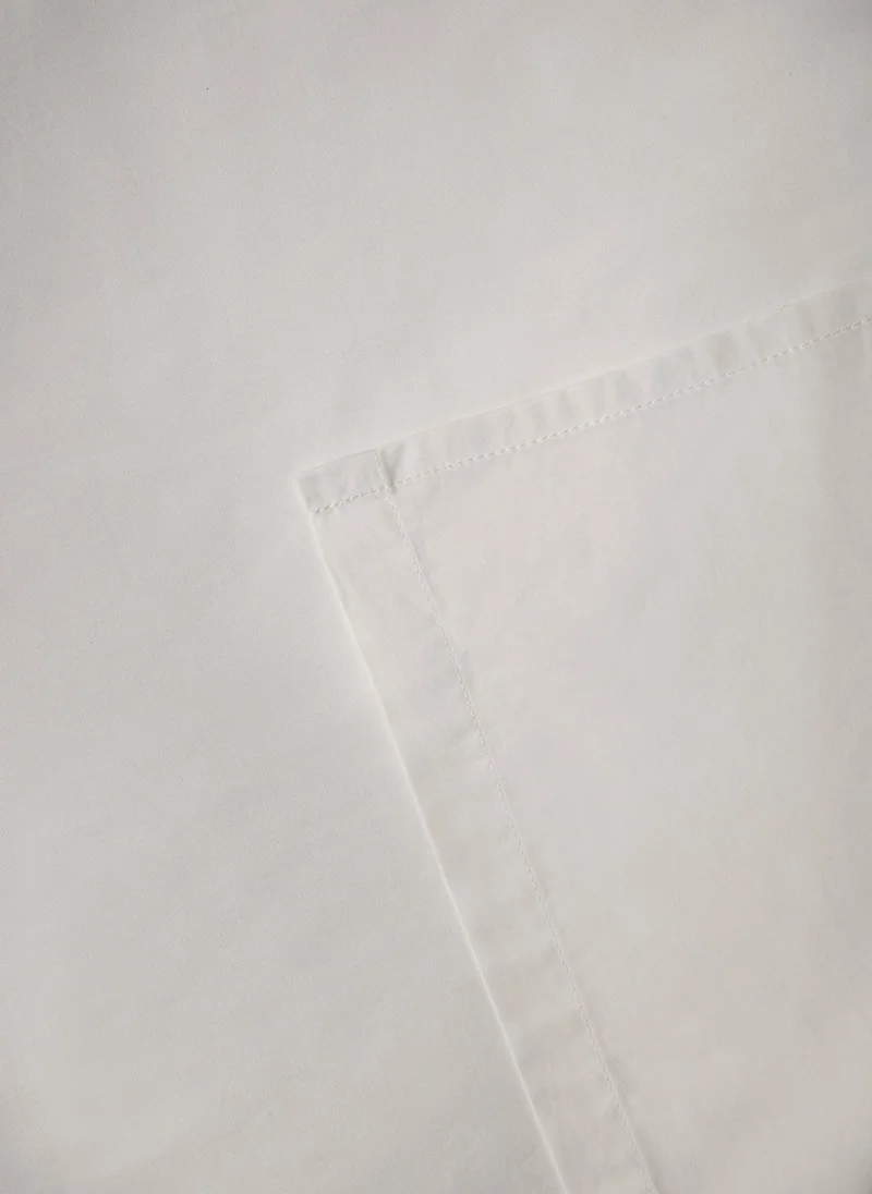 Matalan White 100% Cotton Flat Bed Sheet